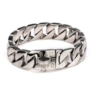 Cuban Silver Collar - Bad MoFo Dogsproduct_name 16" - Cuban Chain | Bad MoFo Dogs