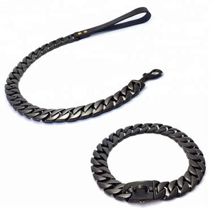 Strong Black Cuban Leash