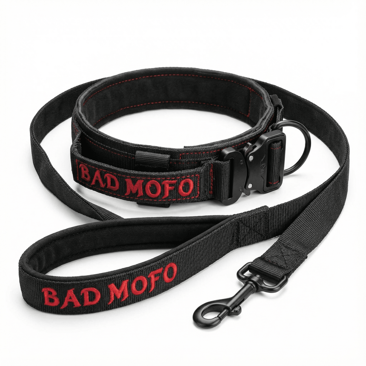 BMD Tactical Dog Collar + Leash Bundle - Bad MoFo Dogsproduct_name 18" - 22" - Tactical Collar | Bad MoFo Dogs