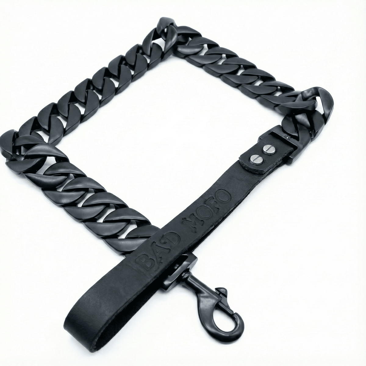 Matte Black Cuban Leash