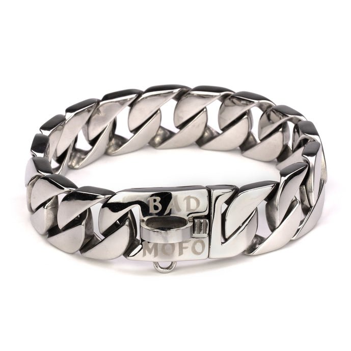 Cuban Silver Collar - Bad MoFo Dogsproduct_name 16" - Cuban Chain | Bad MoFo Dogs