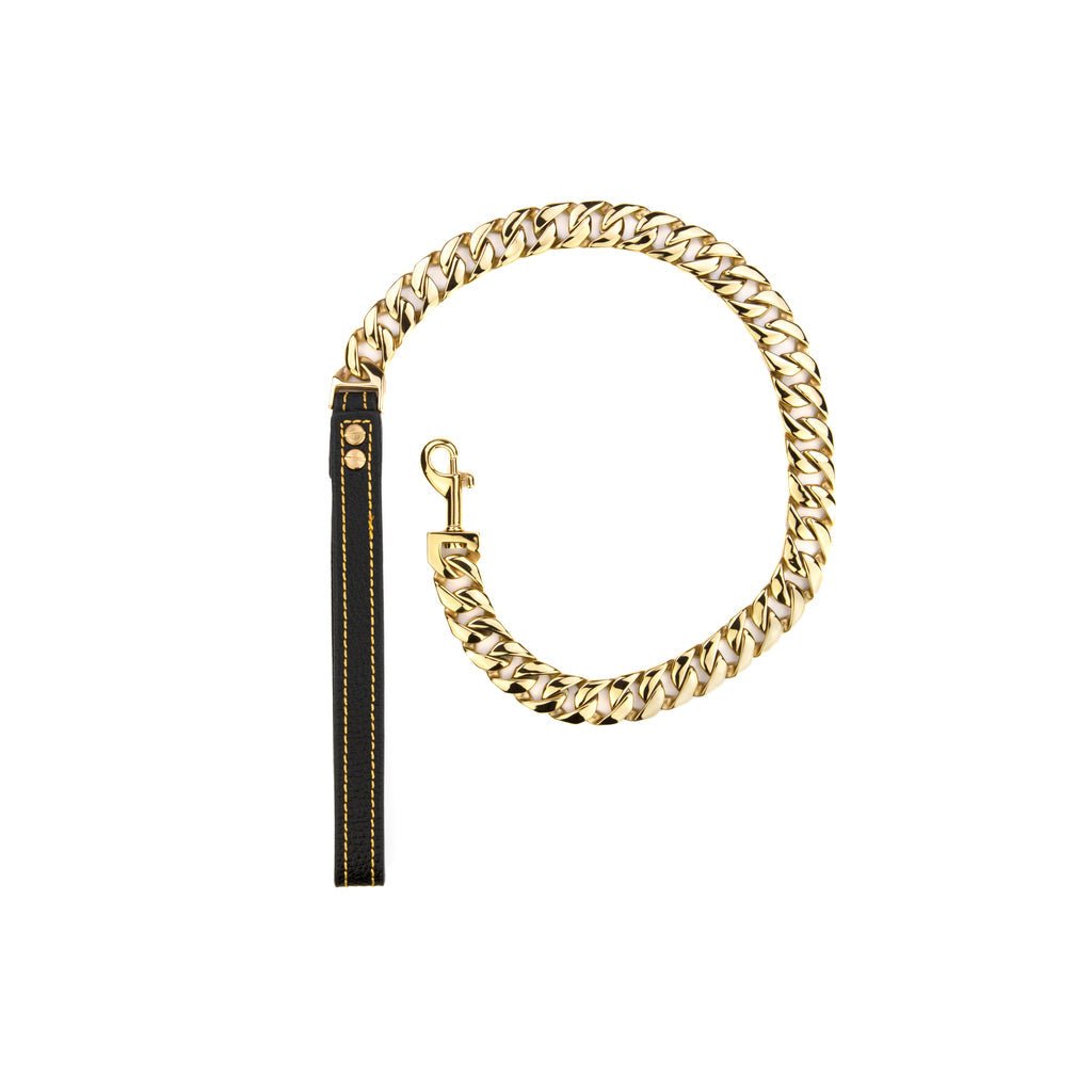 Gold Tiny But Mighty Leash - Bad MoFo Dogsproduct_name 34" - Cuban Leash | Bad MoFo Dogs