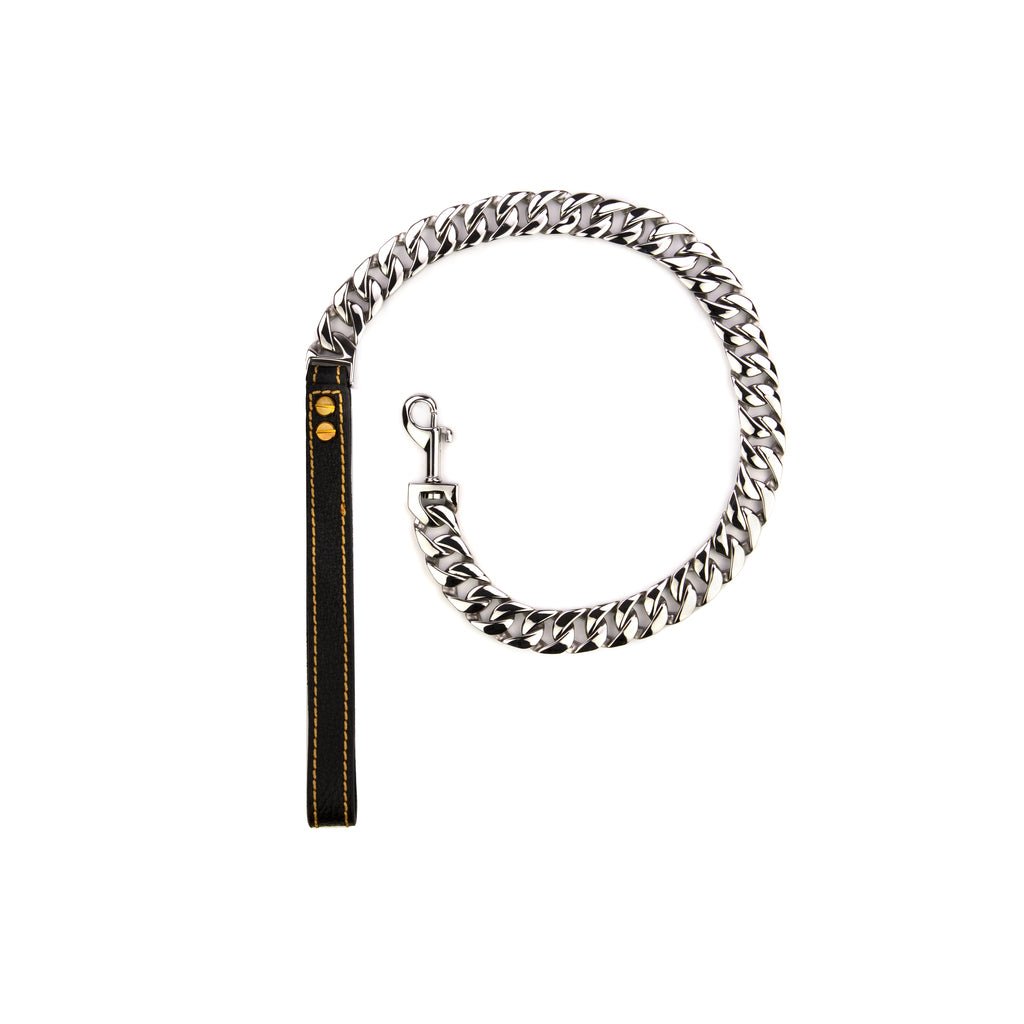 Silver Tiny But Mighty Leash - Bad MoFo Dogsproduct_name 34" - Cuban Leash | Bad MoFo Dogs